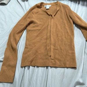 Rust color long sleeve sweater